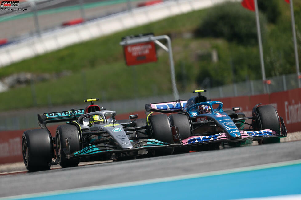 Esteban Ocon (1): Das Highlight, das wir bei Verstappen vermisst haben, lieferte der Franzose, indem er in Qualifying (P5), Sprint (P6) und Rennen (P5) jeweils 
