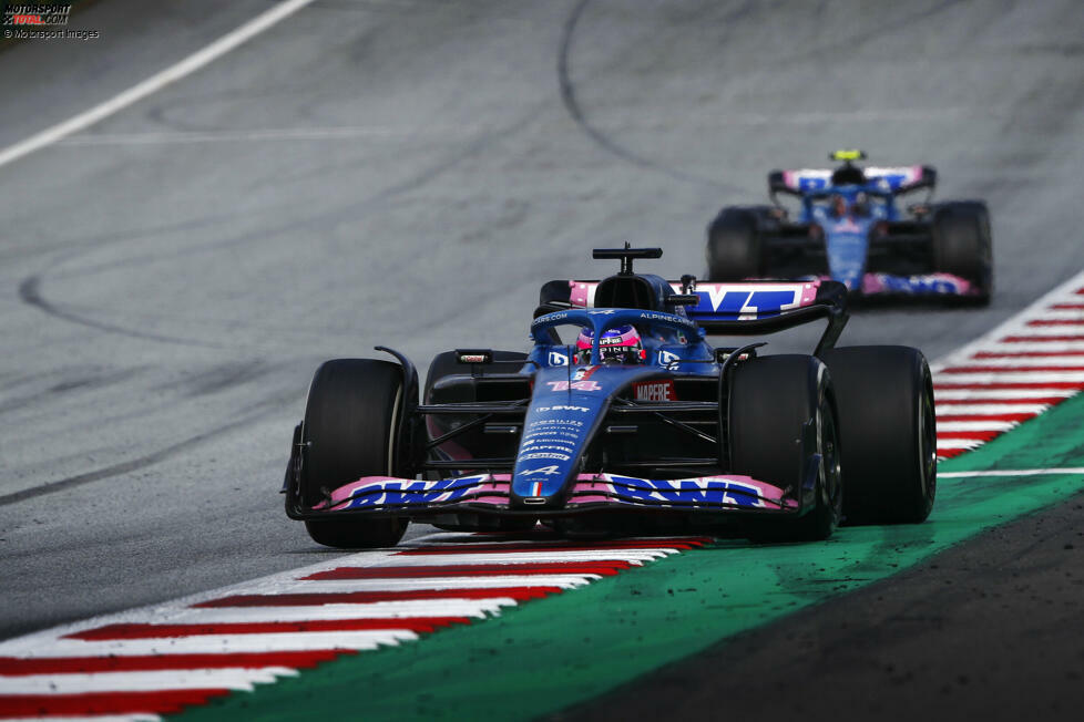 Fernando Alonso (2): Es gibt 2022 wohl keinen Fahrer im Feld, der bislang mehr Pech hatte. Konnte wegen eines Defekts nicht am Sprint teilnehmen, fuhr dann aber am Sonntag von ganz hinten noch in die Punkte. Und hätte er nach einem Problem keinen zusätzlichen Stopp einlegen müssen, wäre er wohl noch weiter vorne gelandet ...