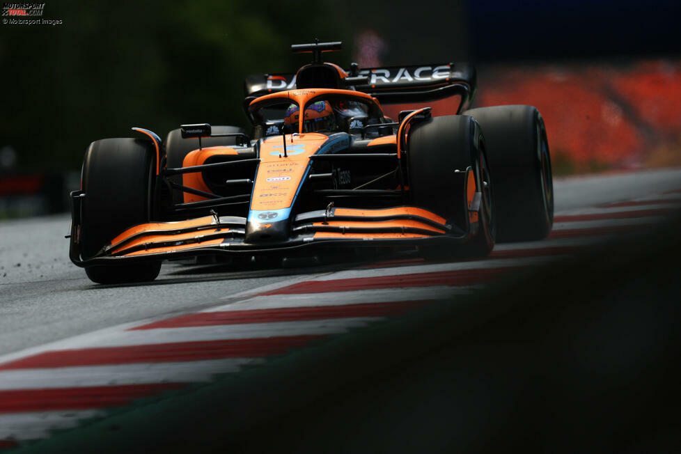 Daniel Ricciardo (3): Völlig verkorkstes Qualifying mit dem Aus in Q1, aber danach zeigte die Formkurve nach oben. War in Sprint und Rennen nicht so weit vom Teamkollegen weg und sammelte am Sonntag als Neunter immerhin noch zwei Punkte. Kein glanzvolles Wochenende, aber gerade noch 