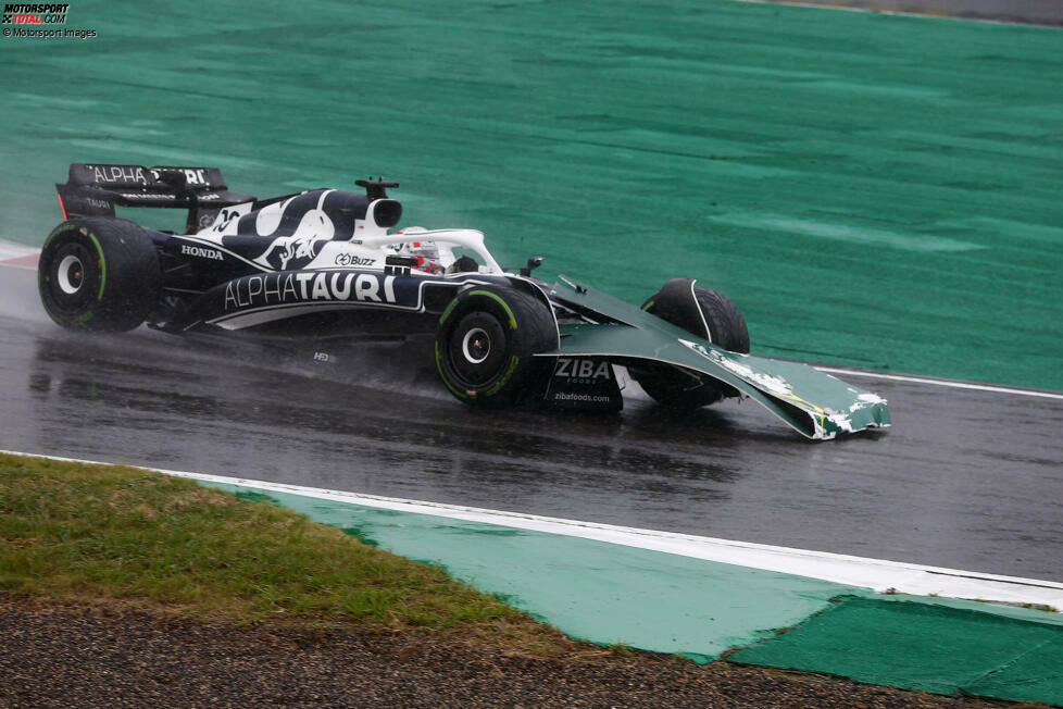 Pierre Gasly (4): Auch hier hätte man wegen des zu schnellen Fahrens unter Rot für eine 5 plädieren können. Zumal es auch sonst sportlich kein gutes Wochenende für den Franzosen war. Die FIA machte bei ihrer Strafe allerdings mildernde Umstände geltend - wir auch.