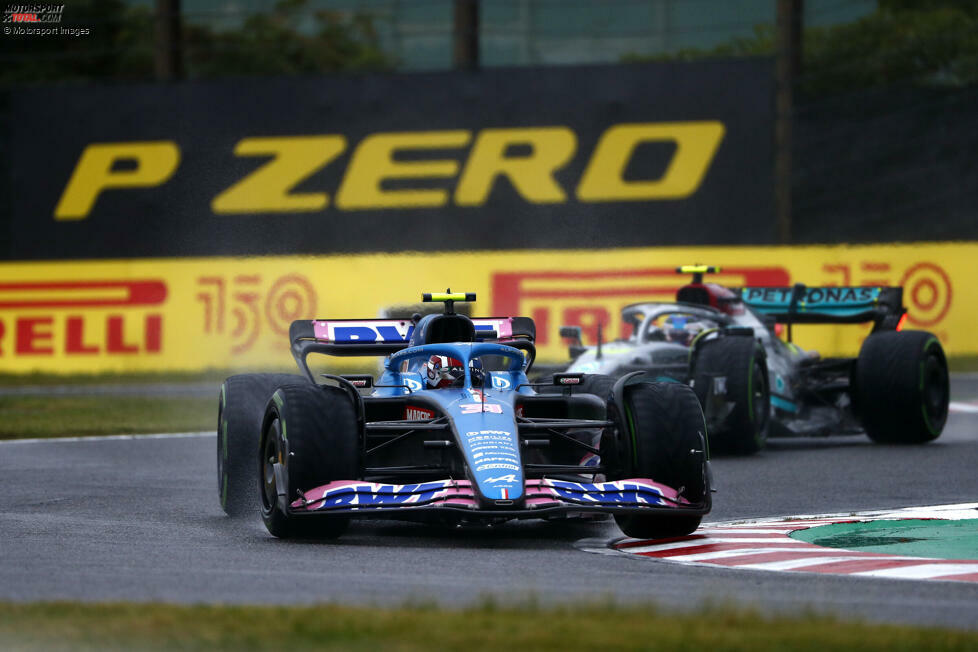 Esteban Ocon (1): In Qualifying und Rennen beide Mercedes geschlagen, dazu als Vierter das beste Alpine-Ergebnis des Jahres und ganz wichtige Zähler im Duell mit McLaren geholt - und das alles bei schwierigen Bedingungen. Mehr kann man nicht erwarten! Dafür gibt es von uns die Bestnote.