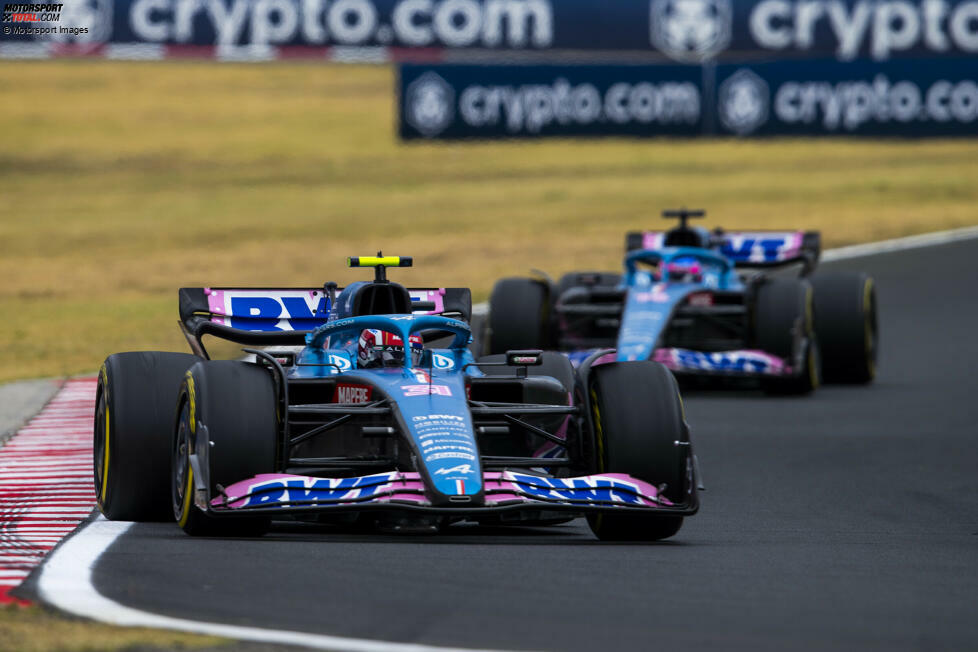 Esteban Ocon (3): P5 im Qualifying sieht stark aus. Das Ergebnis hatte er allerdings den Problemen bei Hamilton und den Red-Bull-Piloten zu verdanken. Im Rennen mit P9 dann wieder in der Region, in die der Alpine auch gehört. Ob er im Zweikampf gegen den Teamkollegen so hart fahren muss, darf man durchaus hinterfragen ...