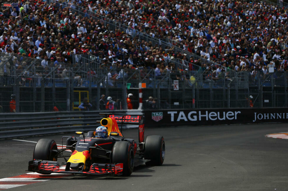 Platz 8: Daniel Ricciardo (94 Rennen - Monaco 2016)