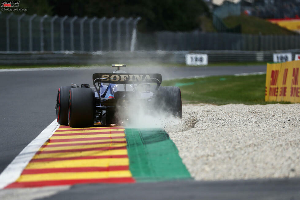 Nicholas Latifi (5): Keine zwei Meinungen in der Redaktion. Schwaches Qualifying mit Q1-Aus, während der Teamkollege in Q3 kommt. Dazu im Rennen gedreht, Bottas fast abgeräumt und am Ende als Letzter ins Ziel gekommen. Hat in Spa keine Argumente für einen neuen Vertrag gesammelt.