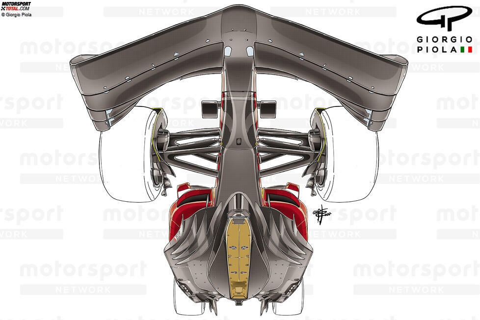 Der Unterboden des F1-75 erwies sich als ein Bereich, in den das Team auf der Suche nach mehr Leistung viele Ressourcen investierte.