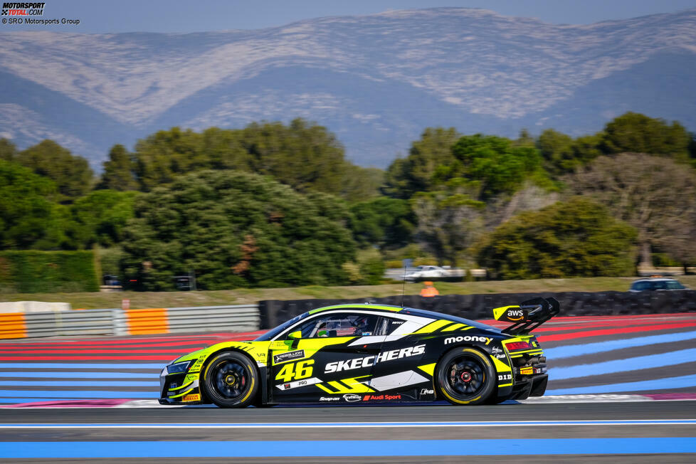 Audi R8 LMS GT3 Evo II von WRT mit Valentino Rossi, Frederic Vervisch, Nico Müller