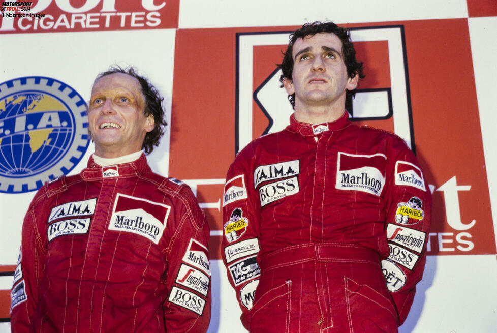 Niki Lauda (1984): Noch einmal der Österreicher! Bei seinem dritten und letzten WM-Titel sieht Lauda in drei der ersten vier Rennen nicht die Zielflagge, darunter beim Auftakt in Brasilien. Am Ende gibt es die engste Entscheidung der Geschichte: Lauda gewinnt den Titel mit einem halben Punkt Vorsprung auf seinen Teamkollegen Alain Prost.
