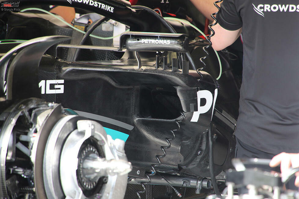 Die ersten Bilder vom Mercedes-Update am W14 in Monaco