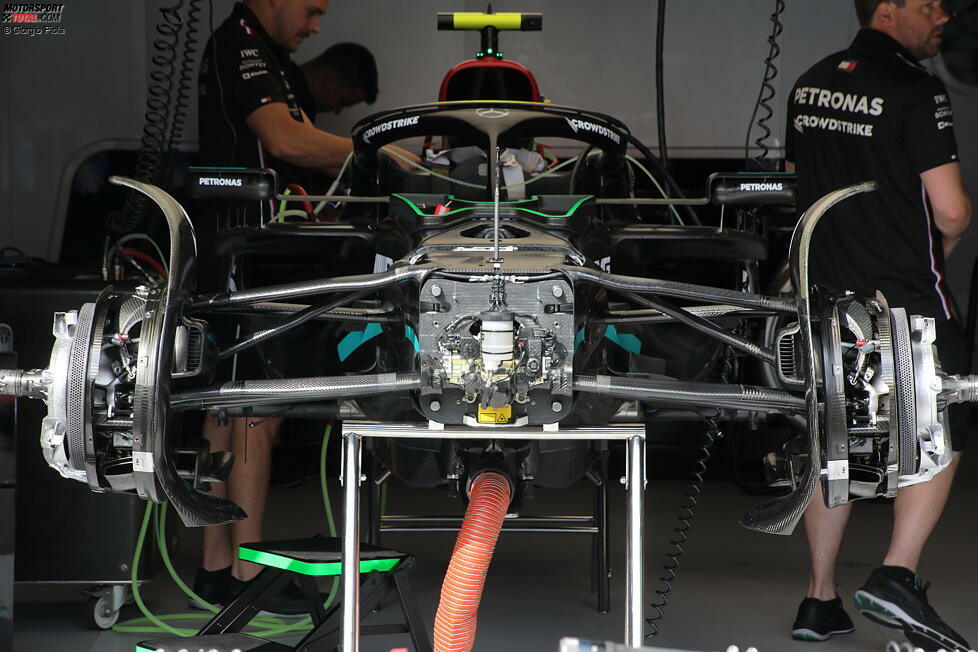 Die ersten Bilder vom Mercedes-Update am W14 in Monaco