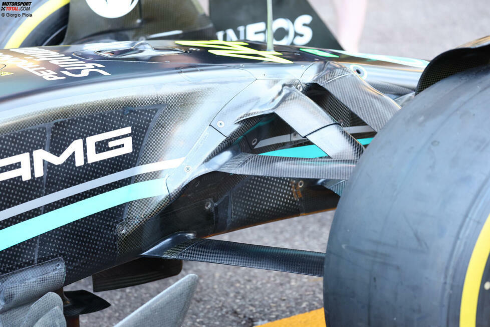 Die ersten Bilder vom Mercedes-Update am W14 in Monaco