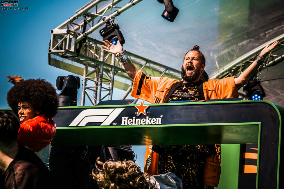 Auftritt von DJ La Fuente beim Großen Preis der Niederlande