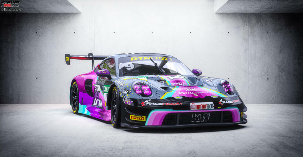 Der neue Porsche 911 GT3 R von Rookie Tim Heinemann ist mit Sicherheit eines der auffälligsten Fahrzeuge der neuen DTM-Saison. Das Motto des Boliden ...