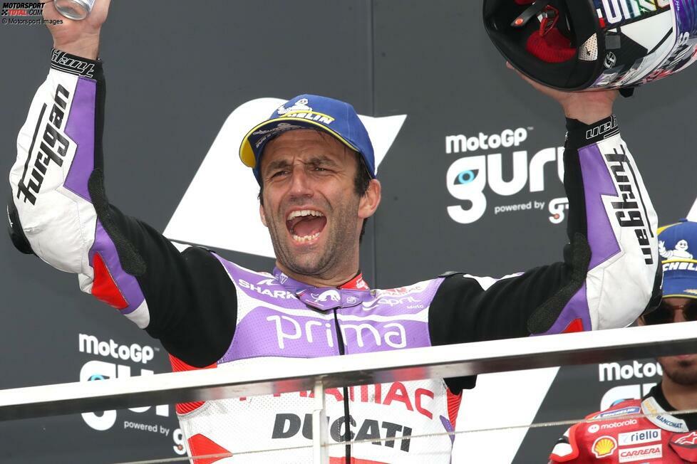 120. Rennen: Johann Zarco (Pramac-Ducati) darf beim Grand Prix von Australien 2023 jubeln.