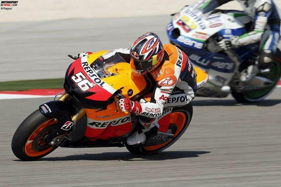 Den Namen Jonathan Rea verbindet man heute vor allem mit seinen sechs Titeln in der Superbike-WM (2015-20). Doch vor diesen Erfolgen versucht er sich auch in der MotoGP. Bei zwei Rennen mit dem Repsol-Honda-Team wird er im Jahr 2012 Achter und Siebter.