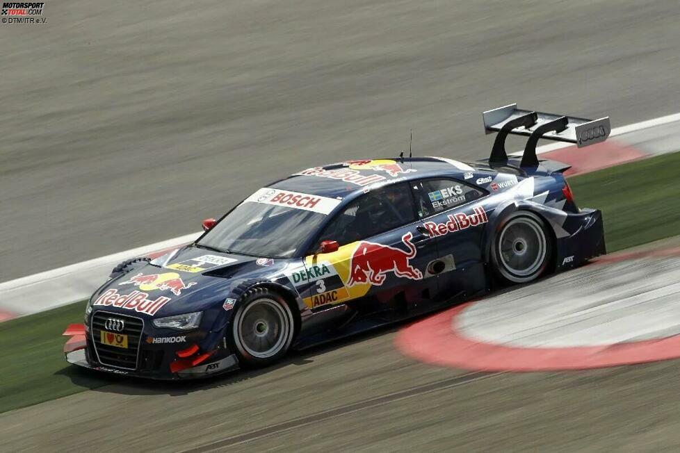 Audi A5 DTM (2012): Weil die Zweitürer zurückkehren, sattelt man auf die A5-Silhouette um. 2012 ist aber nicht Audis bestes DTM-Jahr: Neueinsteiger BMW hat das größte Budget und holt den Titel, die Ingolstädter sind hinter Mercedes mit zwei Saisonsiegen durch Edoardo Mortara Nummer drei.