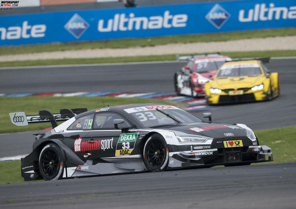 Audi RS 5 DTM (2013 - 2018): Dafür läuft man danach zur Hochform auf! Insgesamt 41 Siege gelingen in sechs Jahren - dazu kommen Titel durch Mike Rockenfeller (2013) und Rene Rast (2017), als Audi beim Finale mit vier Piloten um den Titel fährt. Weiterhin ist Audi bei der Aerodynamik federführend, die aber nach und nach abgerüstet wird.