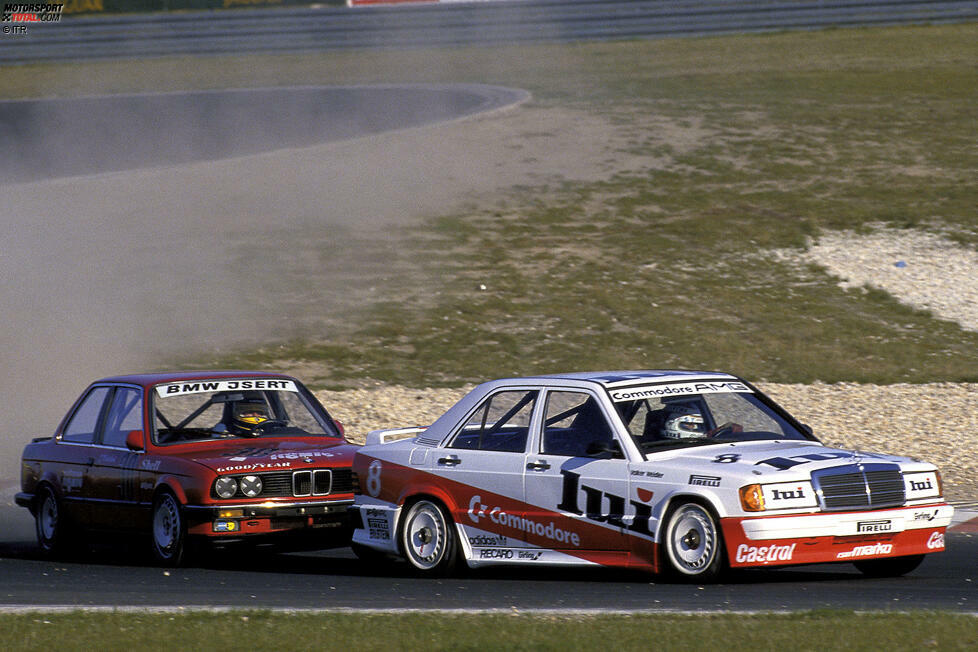 Mercedes 190E 2.3-16 (1985 - 1989): Streng genommen ist zwar der 380 SLC das erste DTM-Auto der Marke mit dem Stern (1984 zwei Starts), 1985 debütiert aber der 190E, der Mercedes bis 1989 zehn Siege beschert. Der erste gelingt Volker Weidler (Foto) auf dem Nürburgring - und zwar ausgerechnet mit dem RSM-Marko-Team von Helmut Marko!