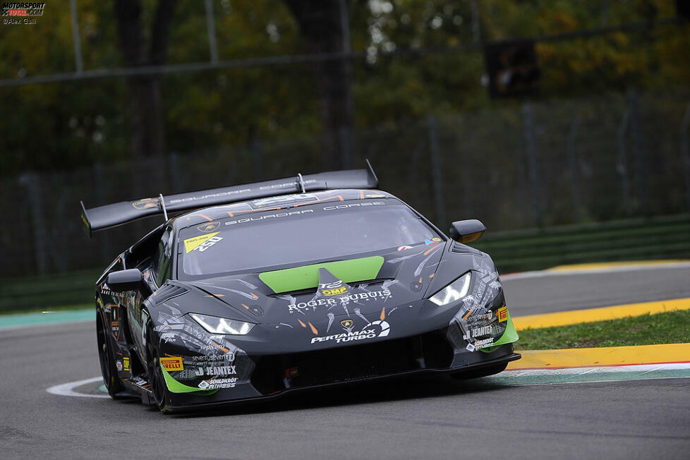 In der Lamborghini Super Trofeo des Mittleren Ostens erringt Schreiner 2017 für FFF Racing den Vizetitel in der Pro-Klasse (Foto: Weltfinale in Imola). Ein Jahr später, 2018 für Konrad Motorsport, gewinnt sie als erste Frau den Titel in der Pro-Am-Klasse. 2018 wird sie obendrein Meisterin im DMV GT & Touring Car Cup (für Rutronik Racing).