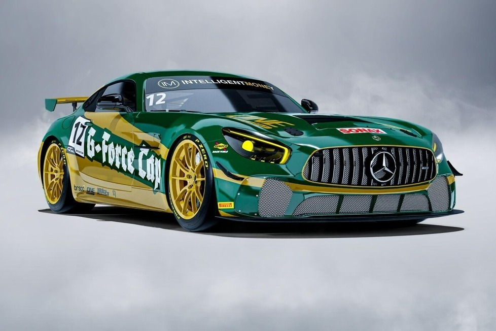 Das One-Motorsport-Team setzt beim Mercedes-AMG GT4 in der britischen GT-Meisterschaft auf den Diebels-Alt-Look von Zakspeed aus der alten DTM