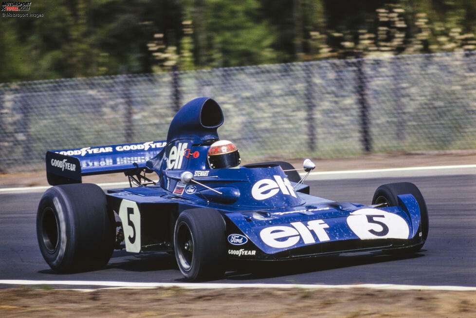 Tyrrell: Ein Seriensieger ist Tyrrell nie, doch zwischen 1969 und 1973 gewinnt man dank Jackie Stewart dreimal in fünf Jahren den Fahrertitel und zählt damit zu den erfolgreichsten Teams dieser Zeit. Doch mit dem Rücktritt von Stewart Ende 1973 nehmen auch die Erfolge ab.
