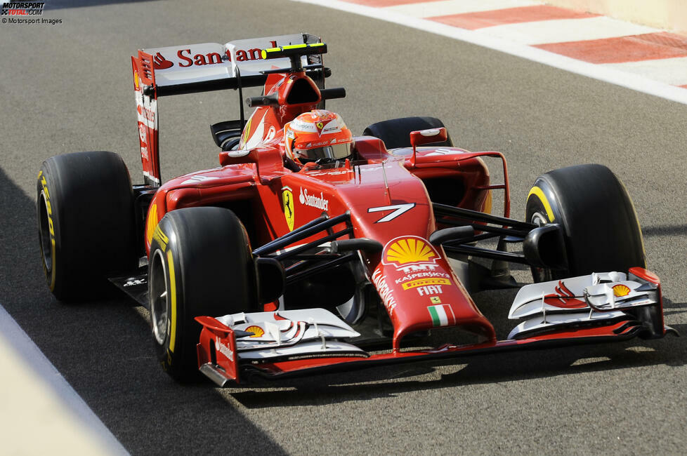 2014: Zu Beginn der Turbo-Hybrid-Ära bleibt Ferrari sieglos. Der F14 T ist im Vergleich zu Mercedes, Red Bull und Williams unterlegen. Das bedeutet am Saisonende P4 in der Konstrukteurswertung.