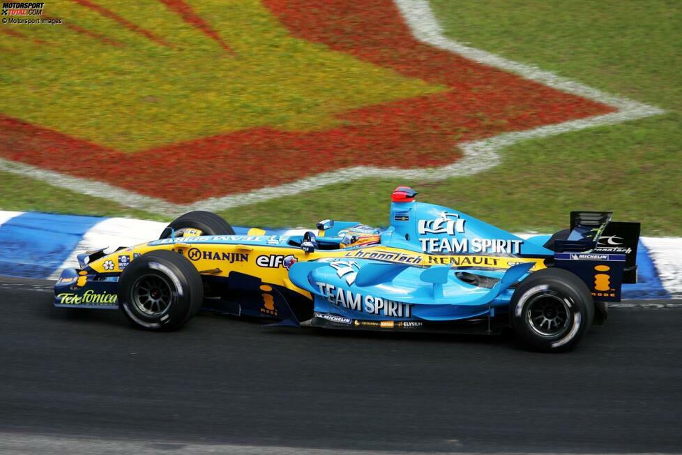 2006: Auch der R26 ist ein großer Wurf. Fernando Alonso und Renault verteidigen ihre WM-Titel. Für James Allison bedeutet das: Er hat sieben Jahre lang in Folge an den jeweiligen Weltmeister-Autos mitgewirkt. Diese Erfolgsserie endet jedoch mit dem Titelgewinn 2006.