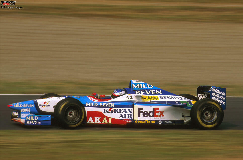 1997: Mit dem B197 bestätigt Benetton den dritten Platz in der WM-Gesamtwertung. Gerhard Berger schafft in Hockenheim seinen emotionalen letzten Grand-Prix-Sieg, kurz nach dem Tod seines Vaters.