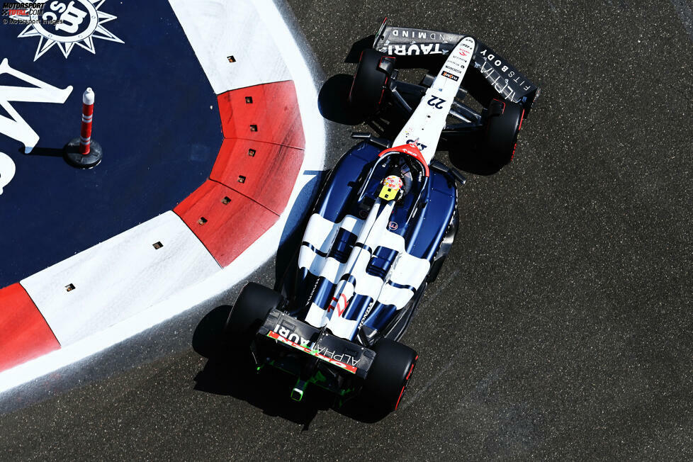 ... der Q3-Einzug von Yuki Tsunoda im AlphaTauri AT04 und Platz acht am Ende hinter Lando Norris im McLaren MCL60. Ganz schlecht verläuft das Qualifying dagegen für ...