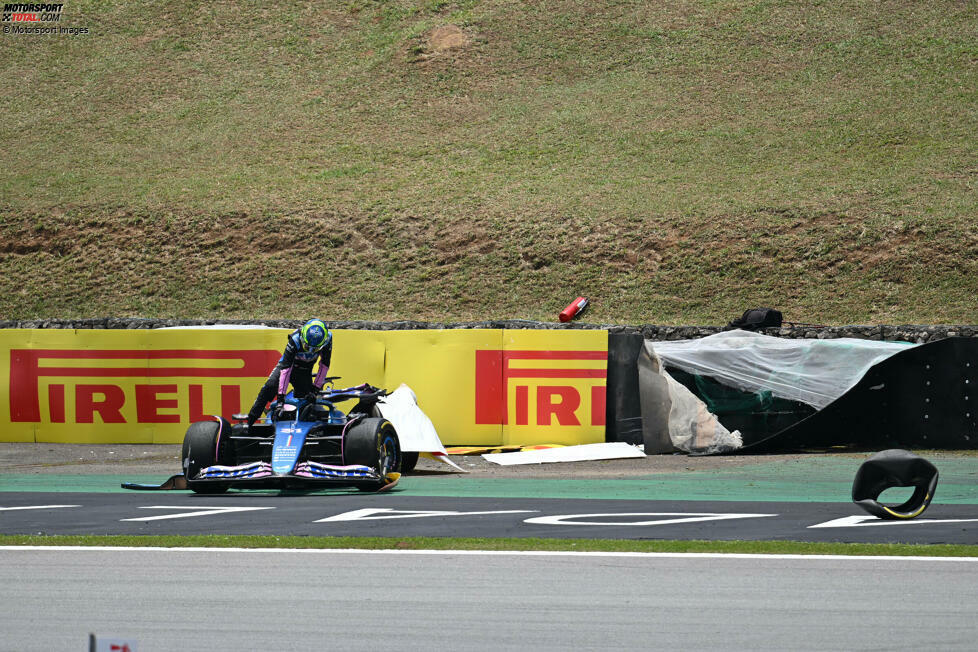 Esteban Ocon (4): Hat am Sonntag zwar einen Punkt geholt, war am Wochenende aber der deutlich schlechtere Alpine-Pilot. Hinzu kamen eine Strafe für Behinderung im Qualifying und der unnötige Crash mit Fernando Alonso im Shootout, wo er das Auto schon vor der Kollision aus der Kontrolle verlor.
