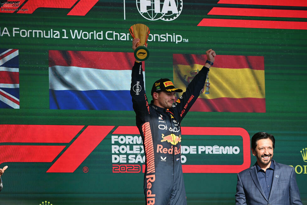 Max Verstappen (1): So sehr wir das Haar in der Suppe auch suchen, wir finden es nicht. Gewohnt souverän schnappte er sich wieder beide Siege. Wenn man etwas abziehen wollen würde, dann, dass er im Shootout nicht die Pole geholt hat. Doch das korrigierte der Weltmeister gleich in der ersten Kurve.