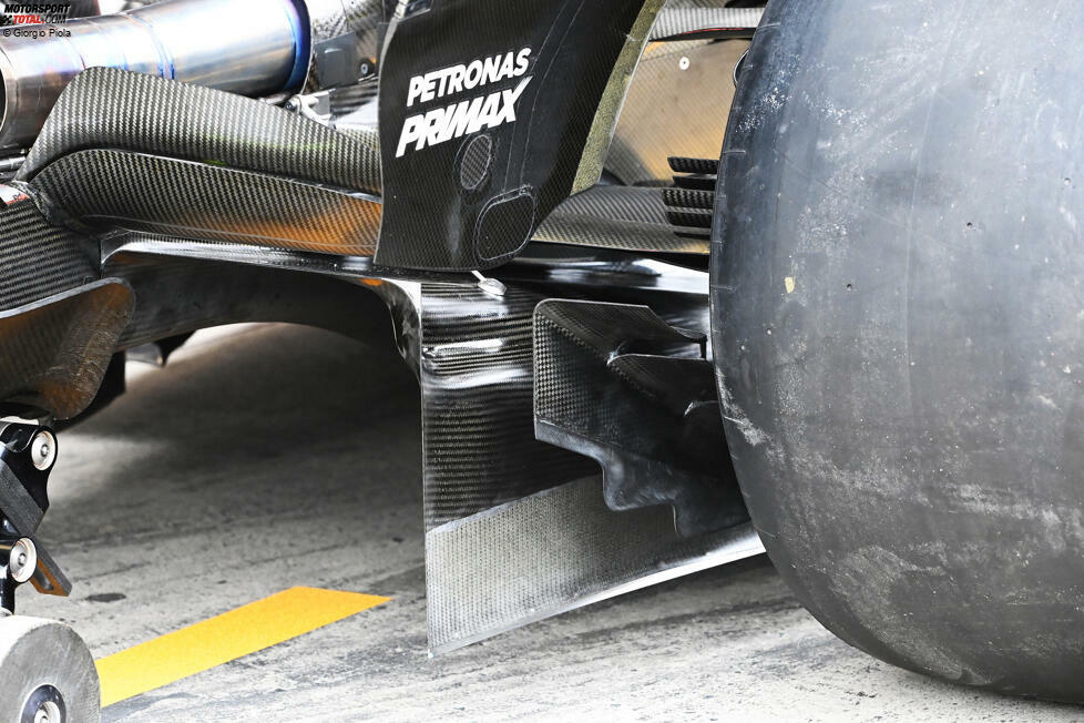 Mercedes W14: Diffusor