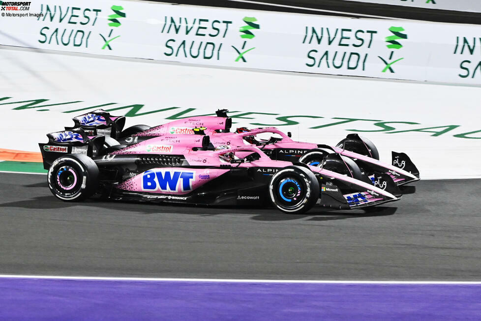 ... Alpine mit Esteban Ocon vor Pierre Gasly, dem fünften Team in unserem diesjährigen Ranking nach zwei Grands Prix. Der letzte Punkte geht an ...