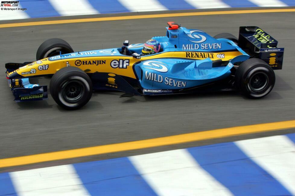 2004 - 7 Fahrerwechsel: Renault schmeißt Jarno Trulli raus und holt Villeneuve für drei Rennen - Trulli geht zu Toyota, wo am Saisonende viel gewechselt wird. Auch Ralf Schumacher ist wieder beteiligt und fällt nach seinem Unfall in Indianapolis lange aus. Bei Jordan kommt Timo Glock in Kanada zu seinem Debüt und holt auf Anhieb Punkte.