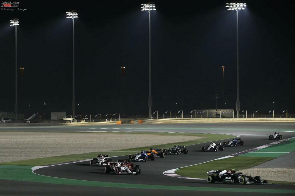 23. Losail, Katar (1. Dezember 2024) - 2021 fuhr die Formel 1 einmal in Katar, doch seit 2023 ist das Rennen regulär im Kalender. Das Comeback des Landes der Fußball-WM 2022 ist langfristig angelegt, ob allerdings auch der Losail International Circuit langfristig dabei ist, ist offen. Es gibt Überlegungen für eine neue Strecke.