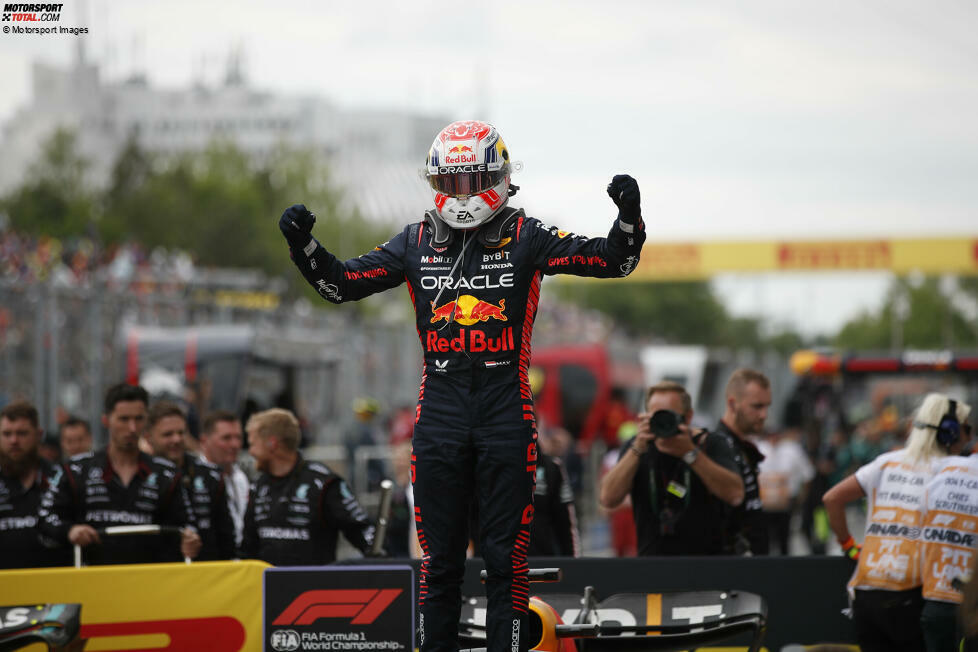 Max Verstappen gewinnt im Red Bull RB19 den Kanada-Grand-Prix 2023 in Montreal und wird seiner Favoritenrolle völlig gerecht. Sein Sieg ist zu keinem Zeitpunkt gefährdet, er baut die WM-Führung auf 69 Punkte aus. Hinter ihm ...