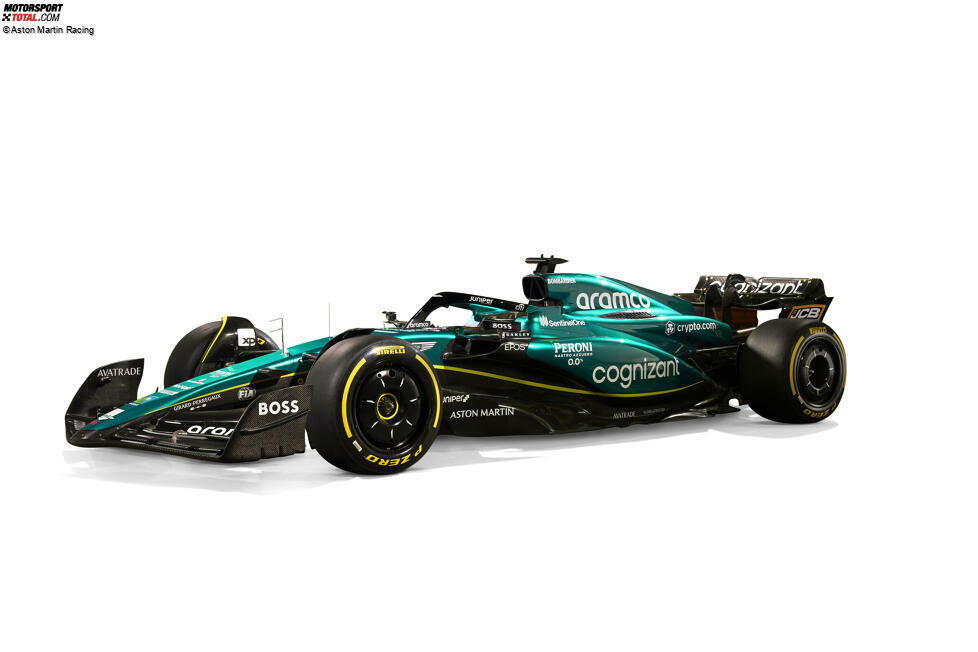 Das ist der Aston Martin AMR23 für die Formel-1-Saison 2023.