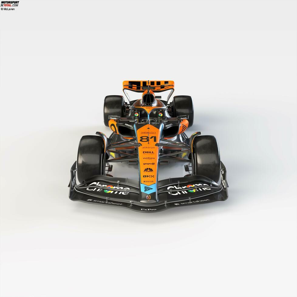 Lando Norris und Oscar Piastri gehen 2023 mit dem McLaren MCL60 in der Formel 1 auf Punktejagd.