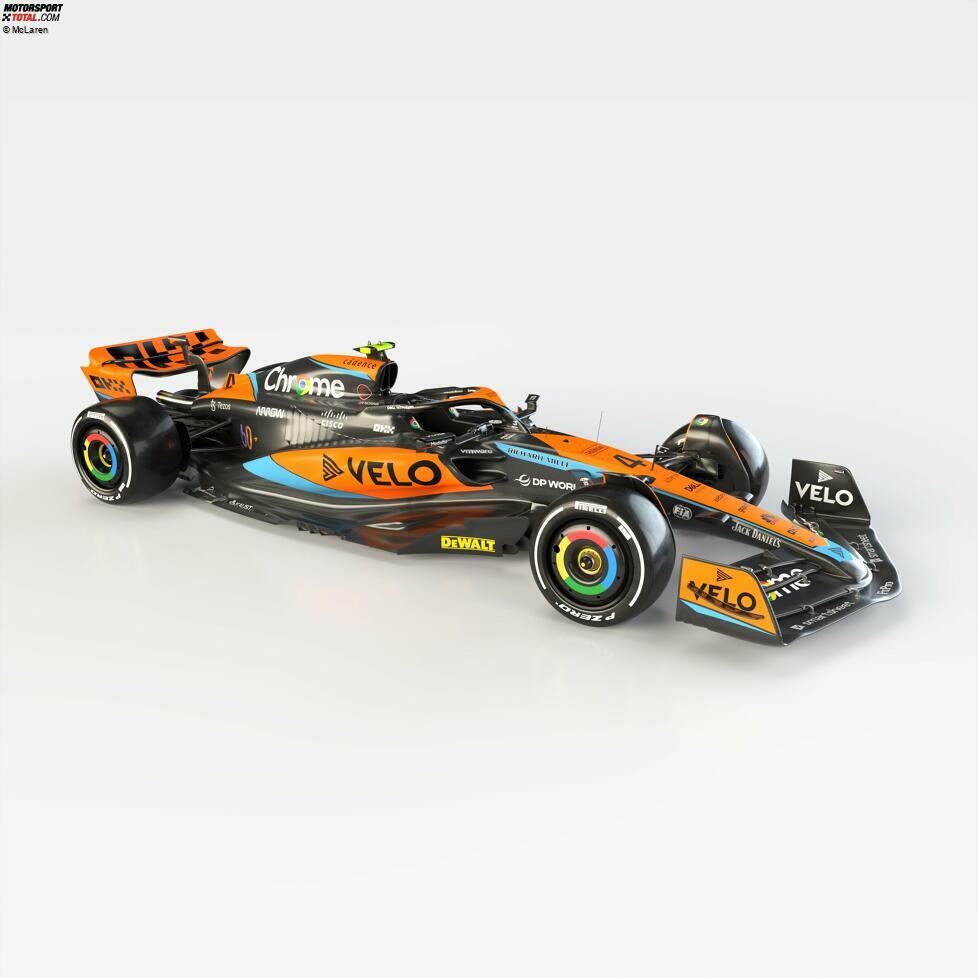 Die Seitenkästen des McLaren MCL60 erinnern an die Lösung des Red Bull RB 18 aus dem Vorjahr.