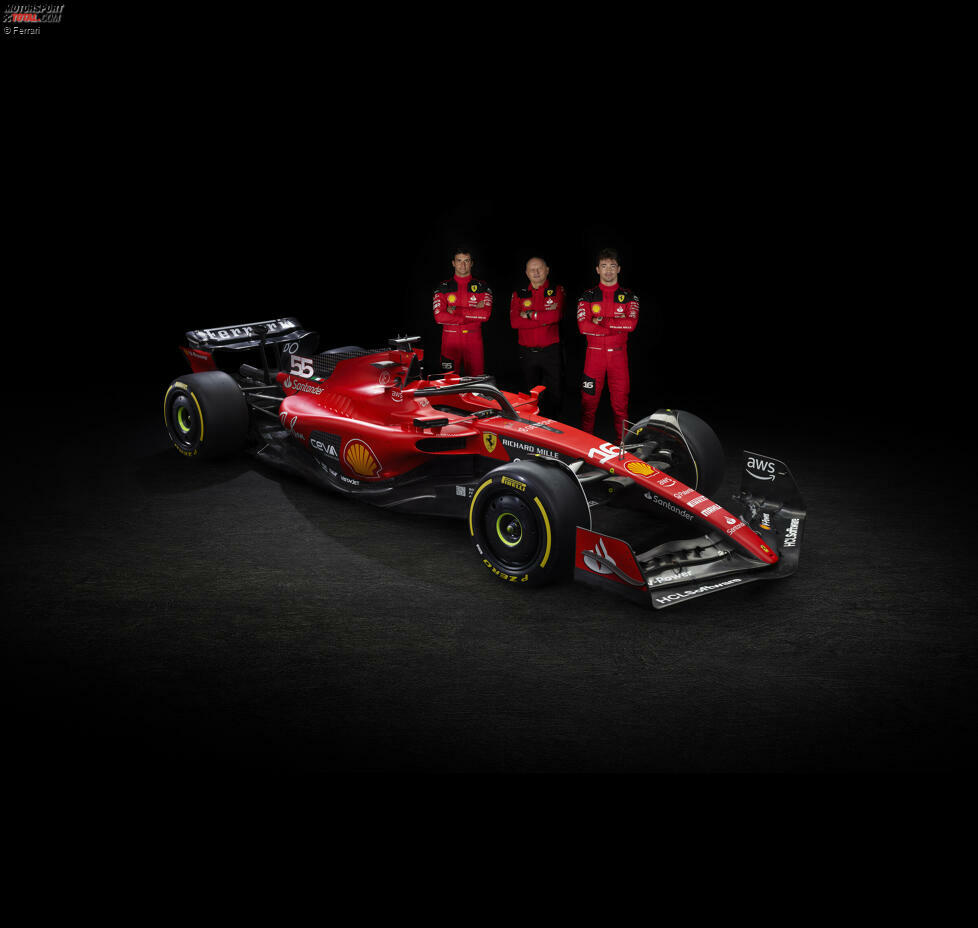 Das ist der Ferrari SF-23 für die Formel-1-Saison 2023.