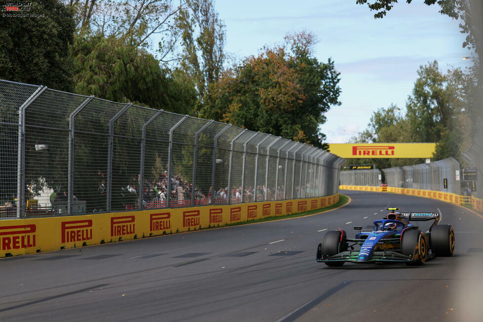 ... für Logan Sargeant im Williams: Sein Auto streikt mit defekter Elektronik schon in der ersten Einheit, er verpasst das komplette zweite Training. Andere Fahrer ...