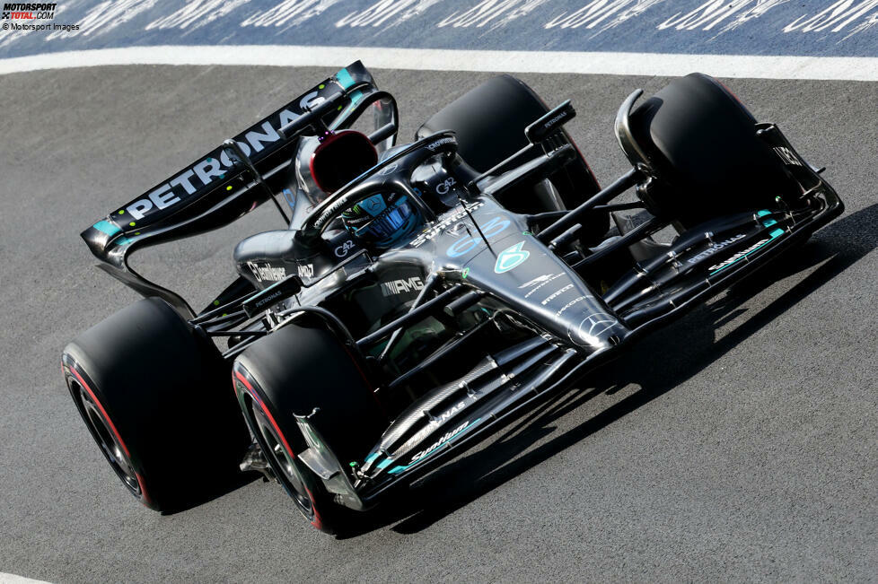 ... George Russell im Mercedes W14 als Vierter knapp verpasst. Er schlägt damit aber immerhin Carlos Sainz im Ferrari SF-23 und Lewis Hamilton im zweiten Mercedes. Dahinter ...