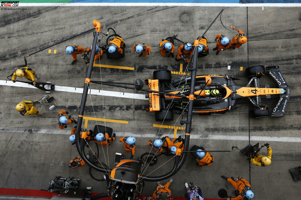 ... Lando Norris im McLaren MCL60 ab, der Fünfter wird. Aber: Für die Fans ist Norris der 