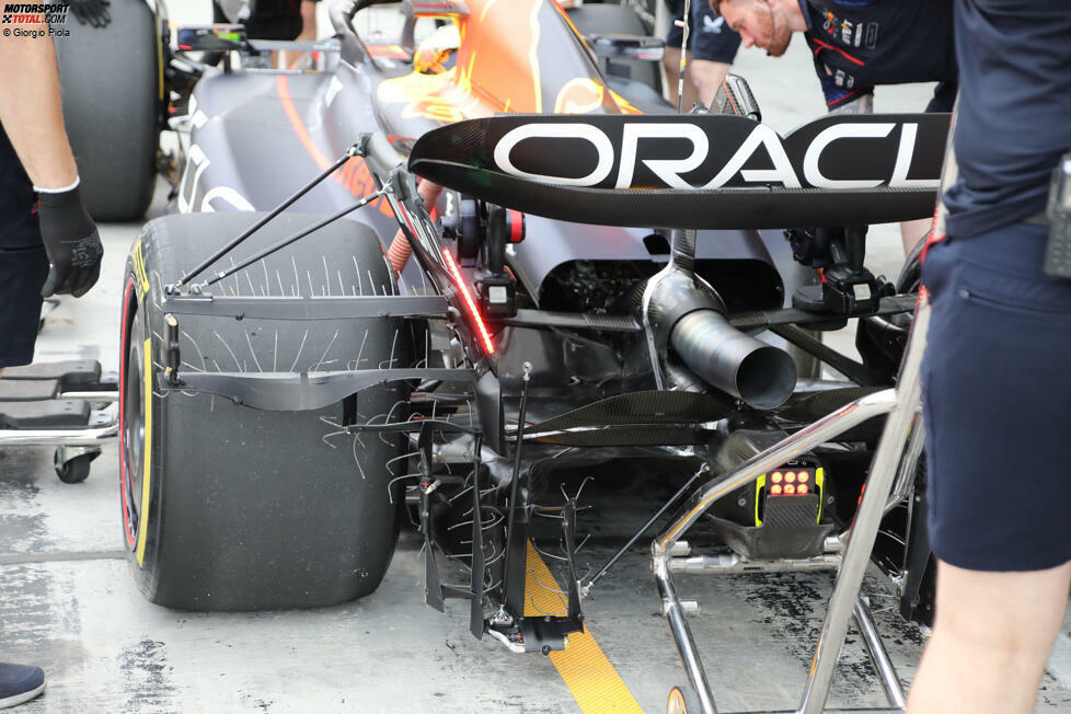 Red Bull RB19: Heckflügel, Auspuff, Beam-Wing, Diffusor und Sensoren