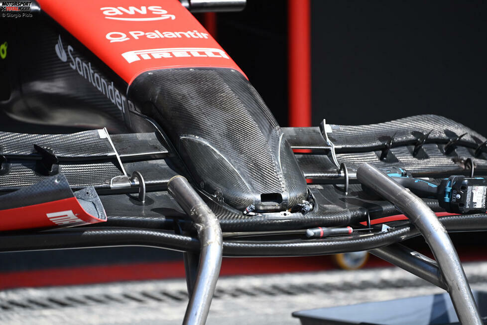 Ferrari SF-23: Frontflügel ohne Nasenabdeckung