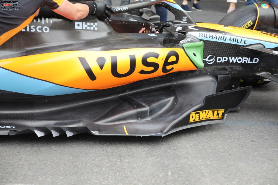 McLaren MCL60: Seitenkasten mit Unterboden