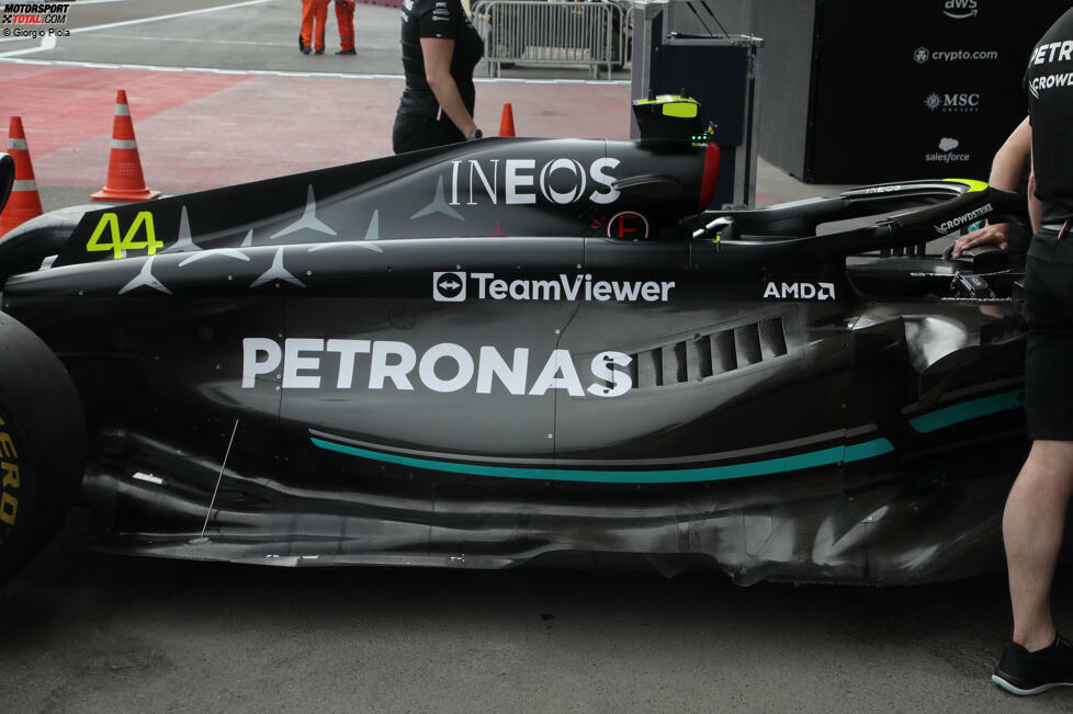 Mercedes W14: Unterboden