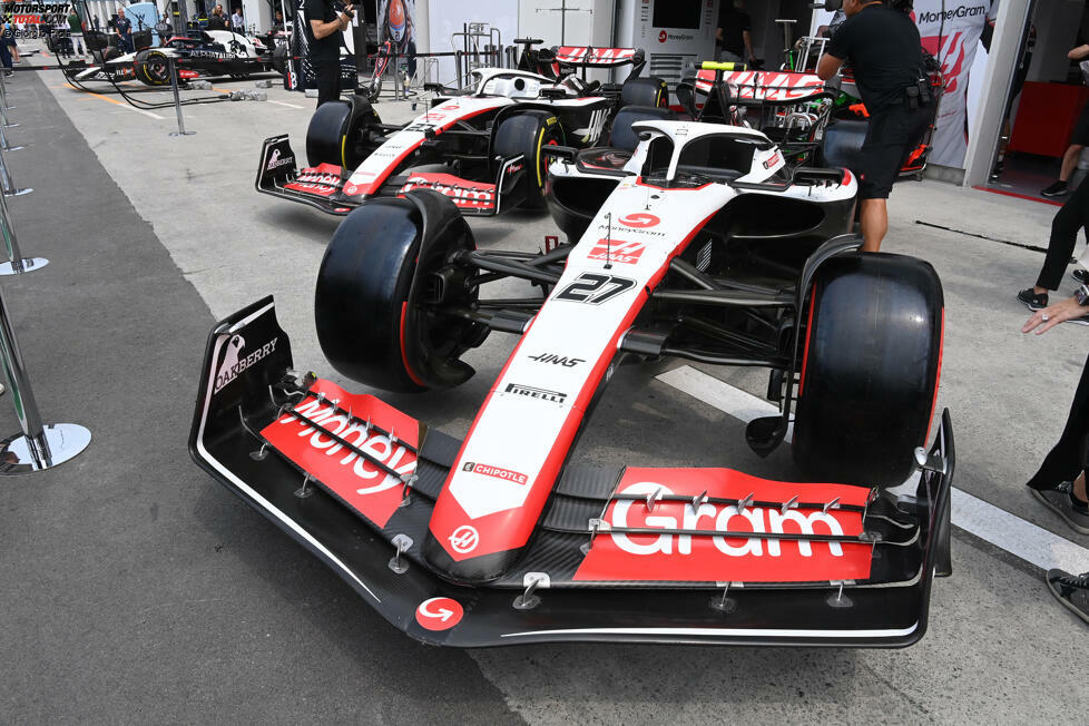 Wie sich der Haas VF-23 von Nico Hülkenberg und Kevin Magnussen im Verlauf der Formel-1-Saison 2023 verändert hat: Wir zeigen die wichtigsten Updates und Hinkucker in Bildern!