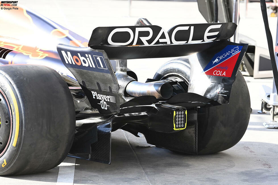 Red Bull RB19: Heckflügel, Auspuff, Beam-Wing und Diffusor
