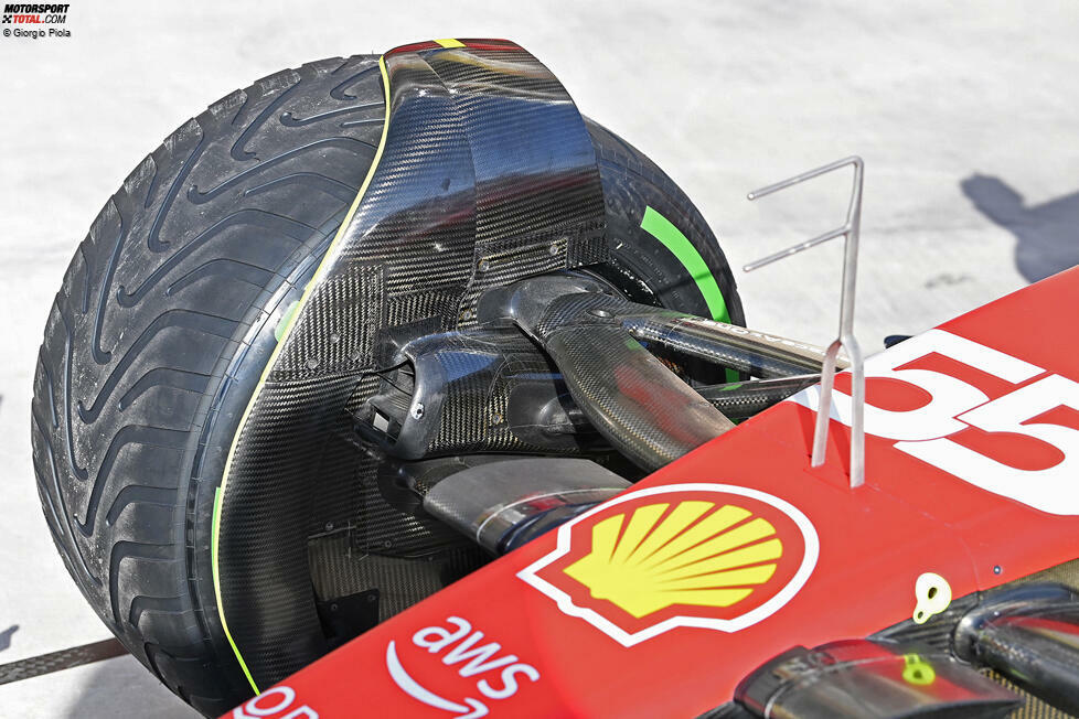 Ferrari SF-23: Bremsschacht an der Vorderachse