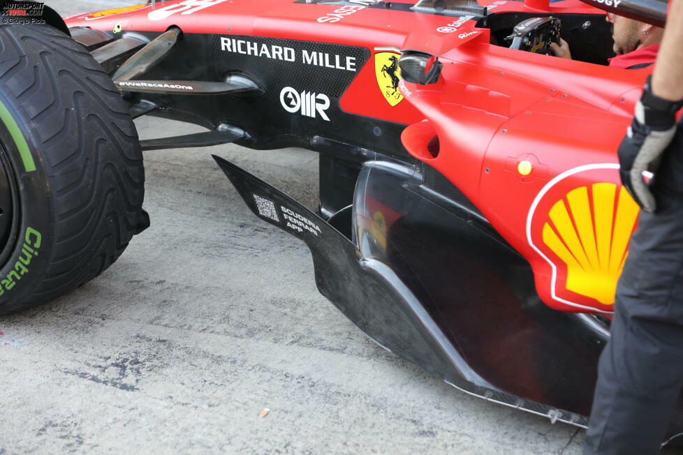 Ferrari SF-23: Unterboden